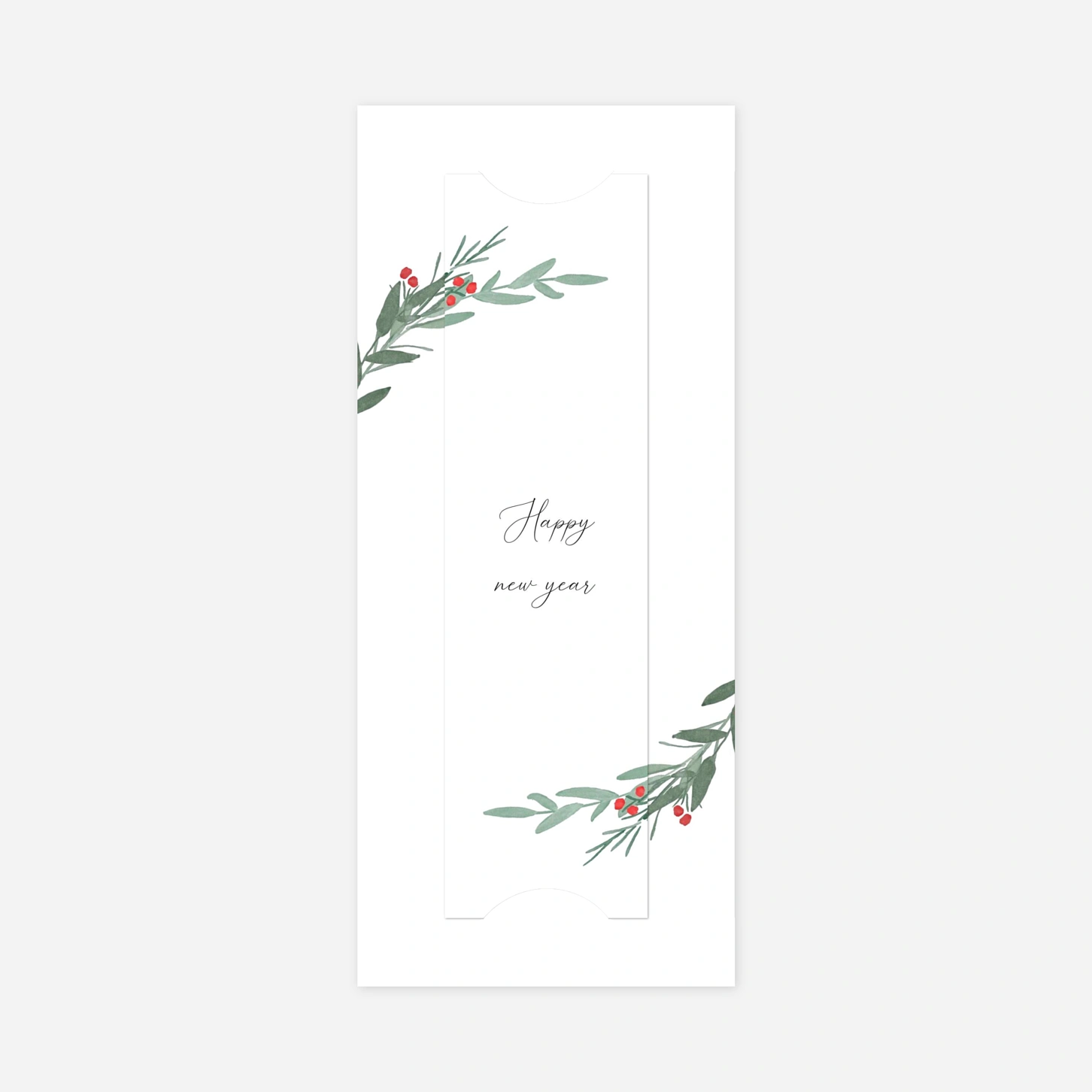 Weihnachtskarte Eukalyptuskranz