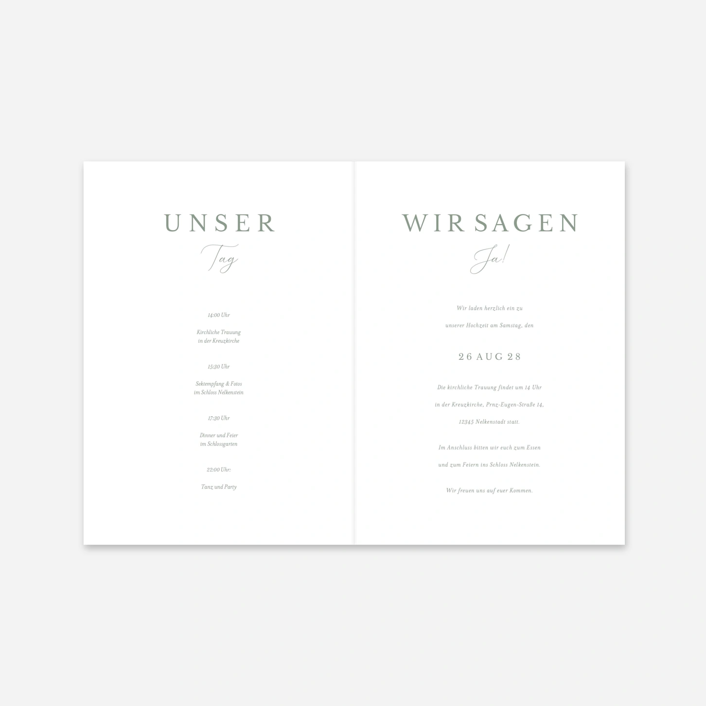 Hochzeitseinladung Ewiger Bund