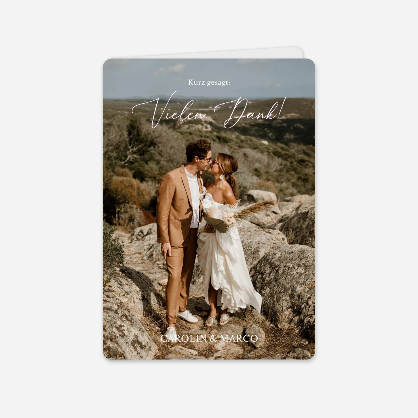 Dankeskarte Hochzeit Ewige Zweisamkeit