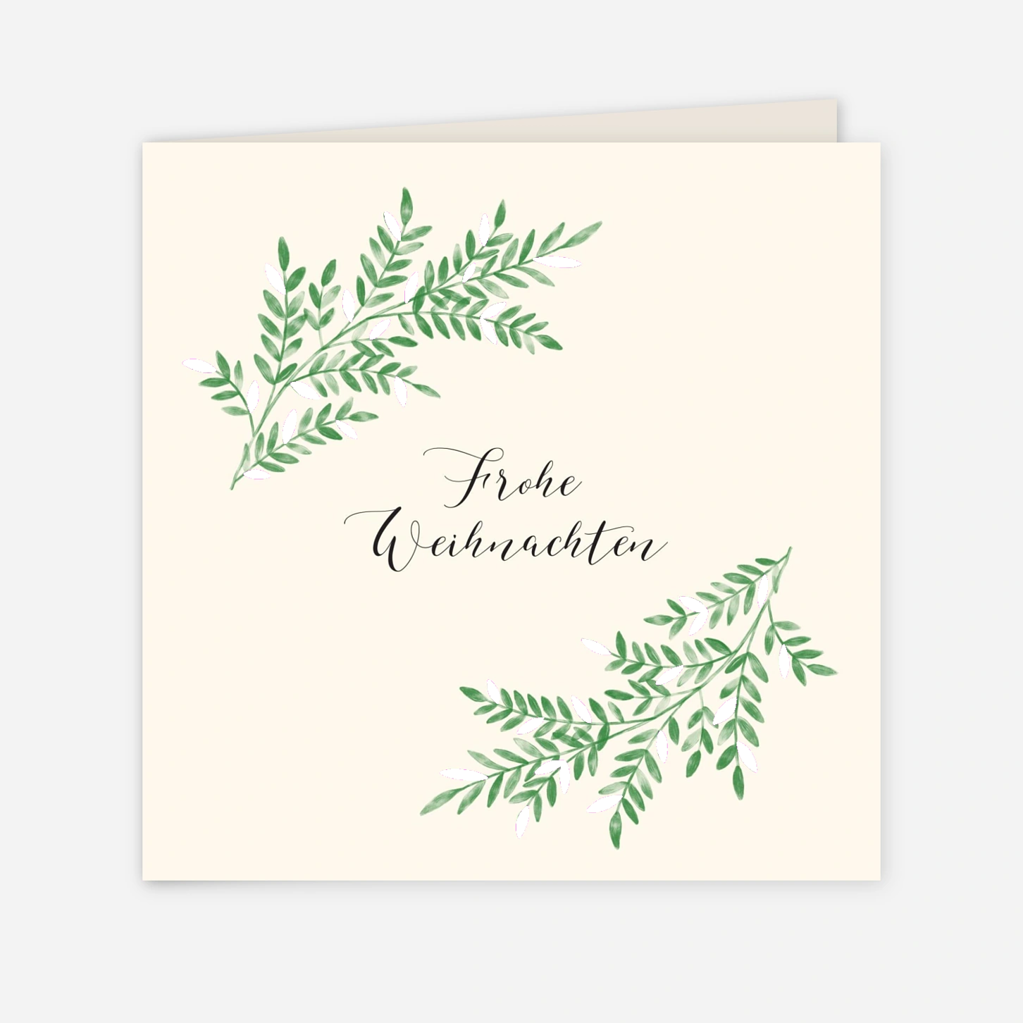 Geschäftliche Weihnachtskarte Fauna