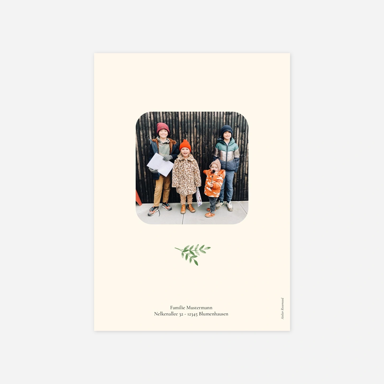 Weihnachtskarte Fauna