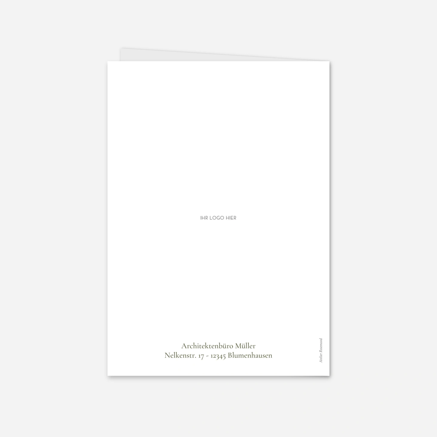 Geschäftliche Weihnachtskarte Festliche Lettern