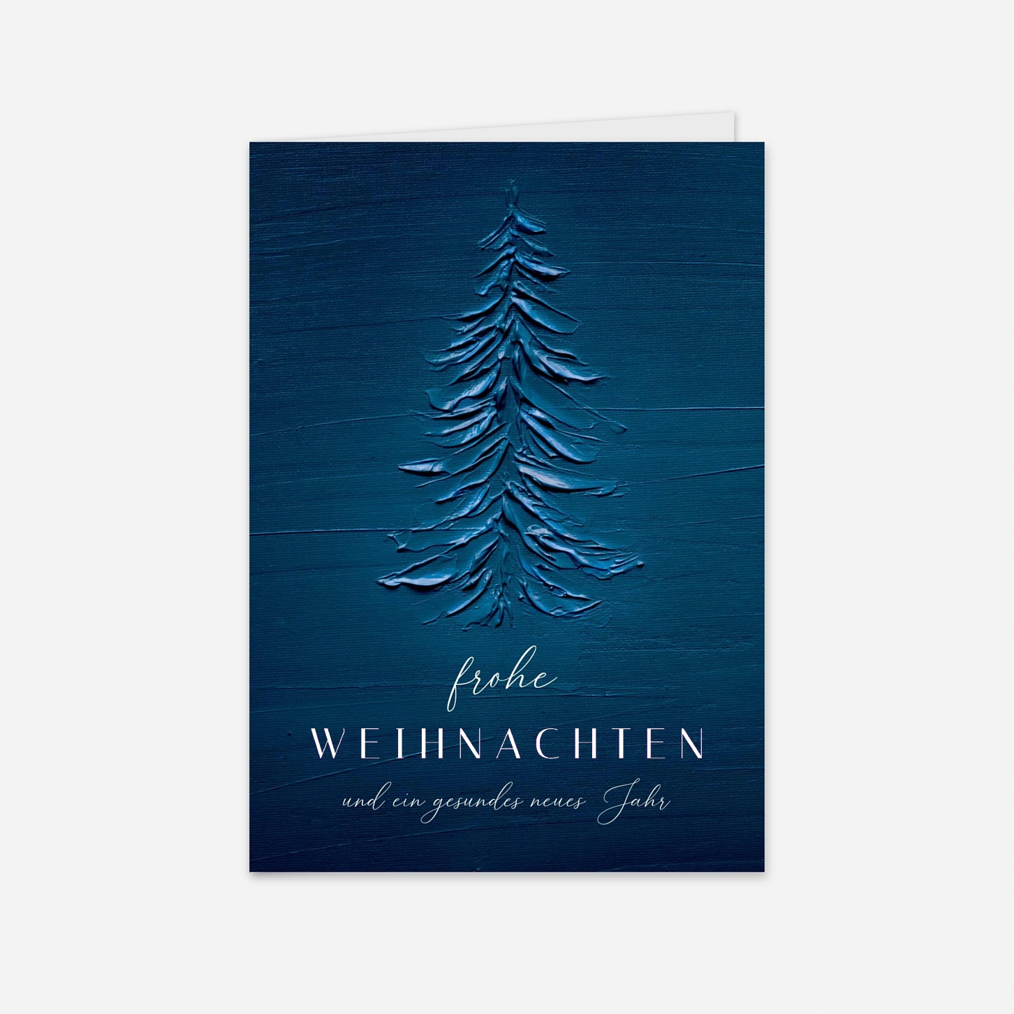 Geschäftliche Weihnachtskarte Leise Winterfarben