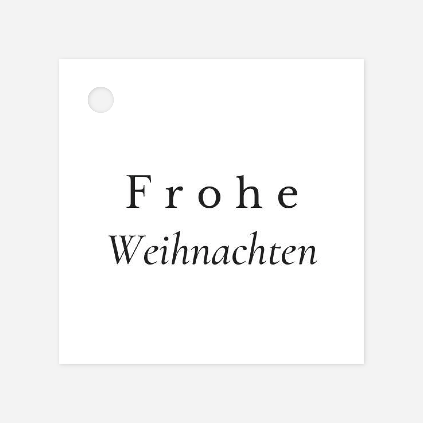 Geschenkeanhänger Festliche Wünsche