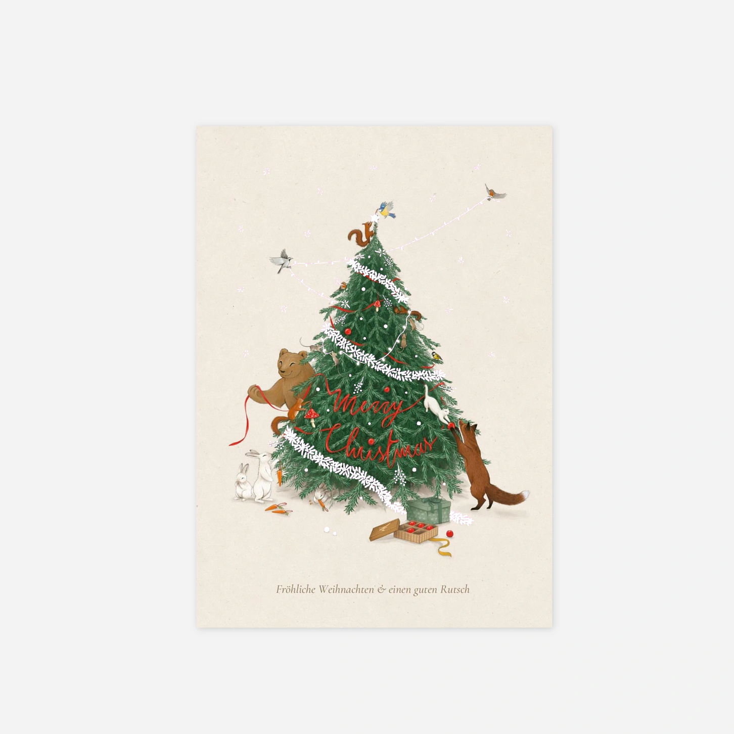 Weihnachtskarte Festliches Funkeln