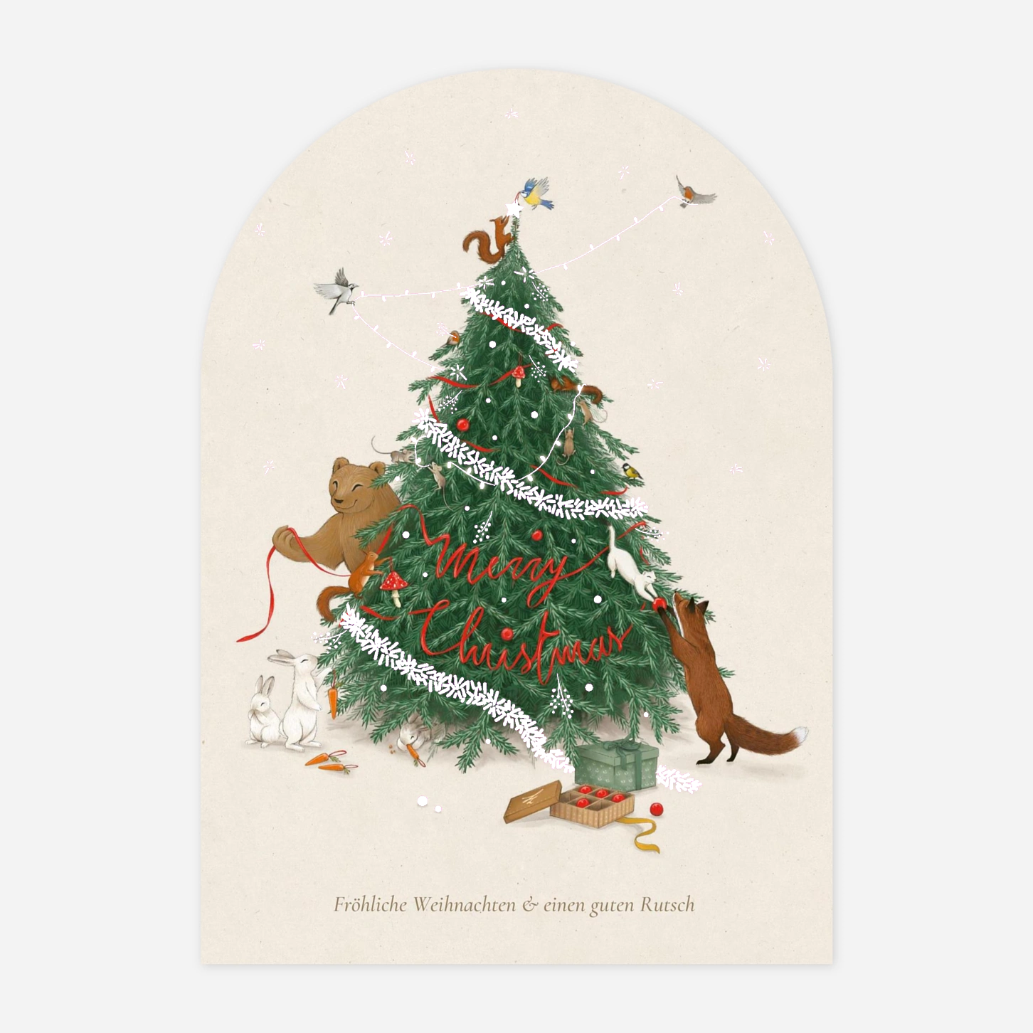 Weihnachtskarte Festliches Funkeln