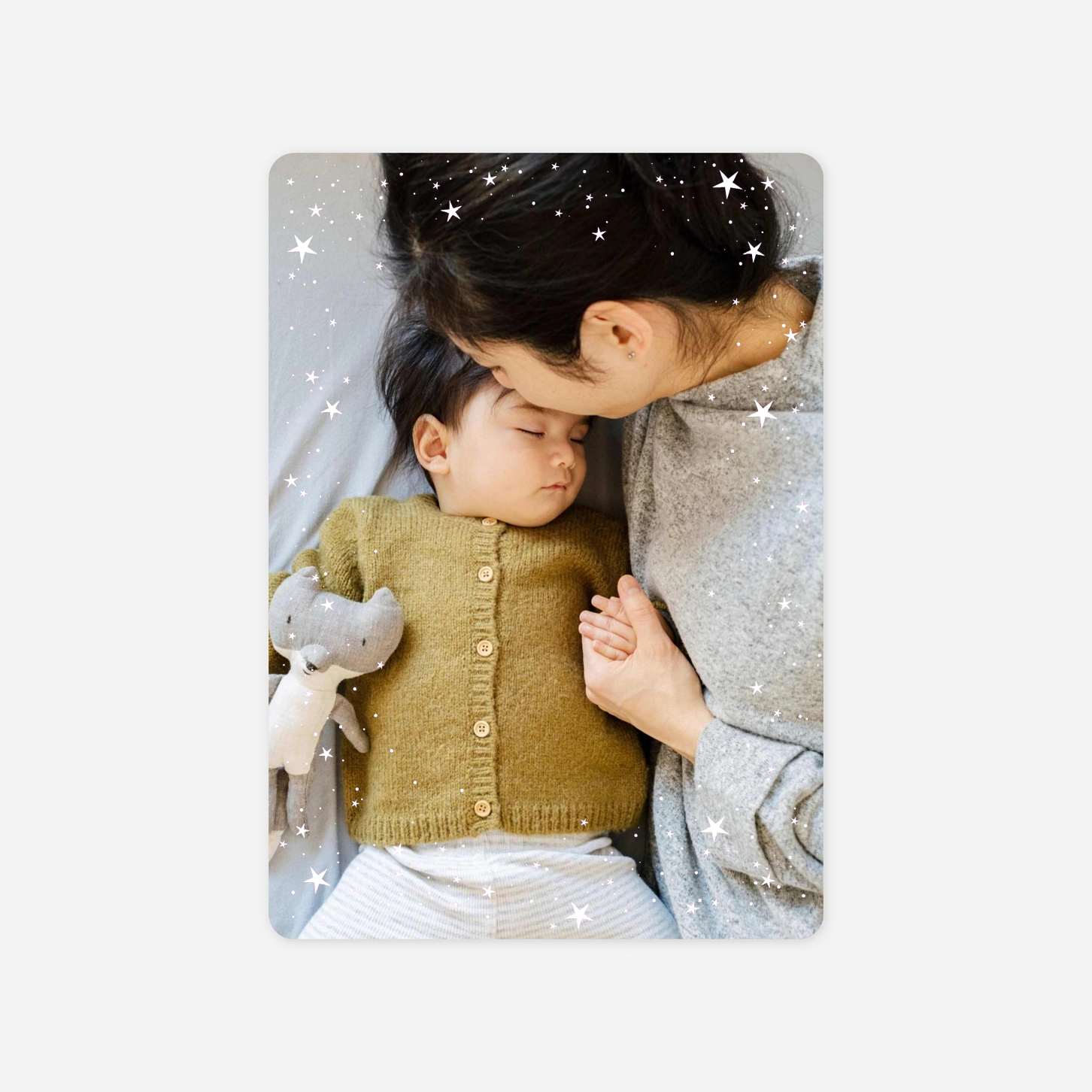 Weihnachtskarte Funkelsterne