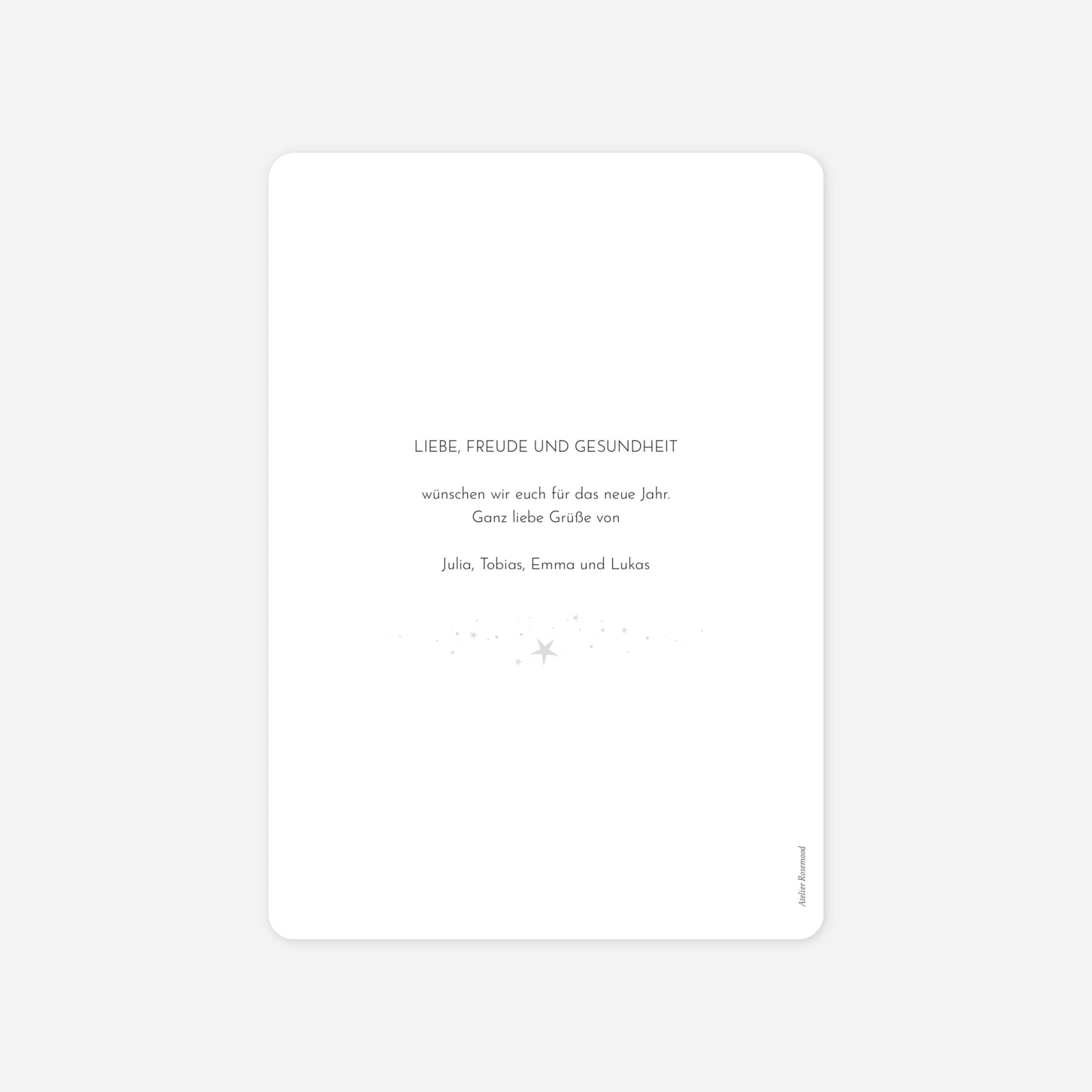 Weihnachtskarte Funkelsterne