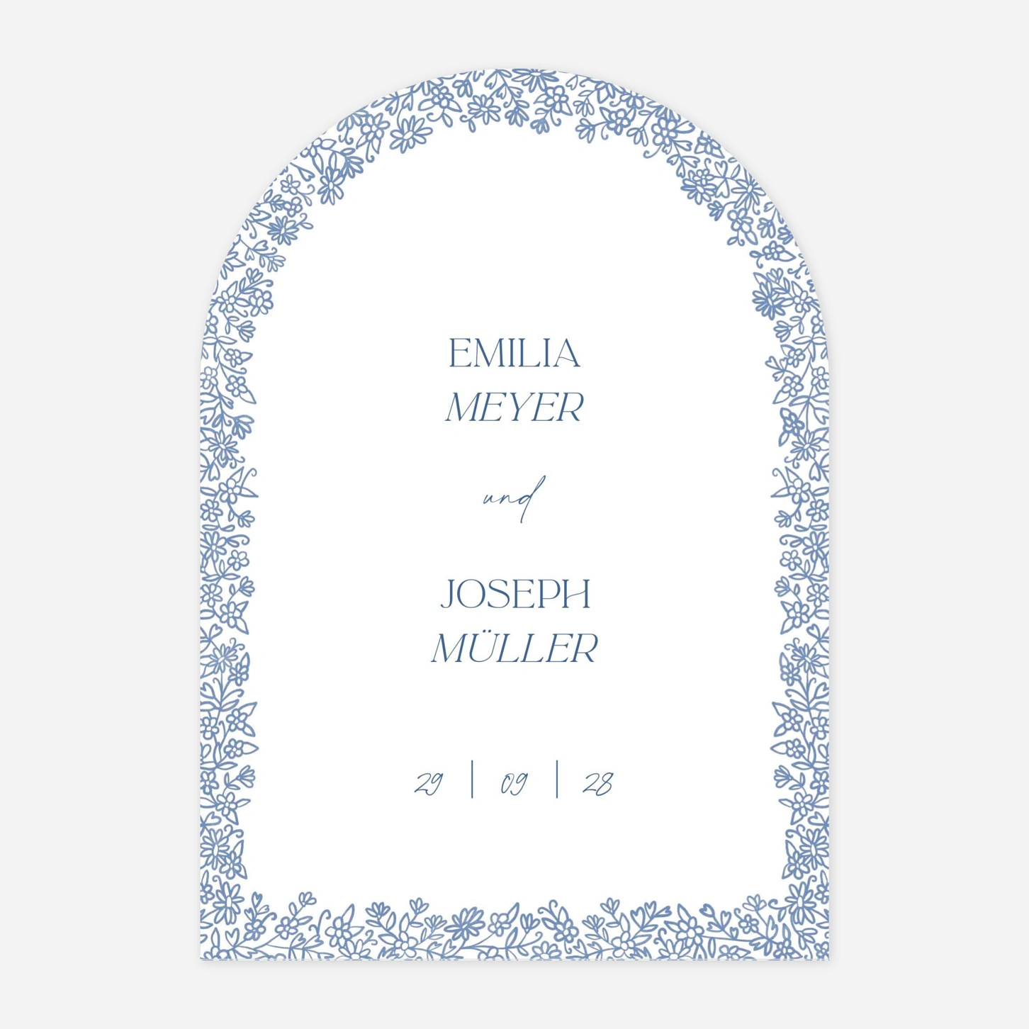 Hochzeitseinladung Florale Eleganz