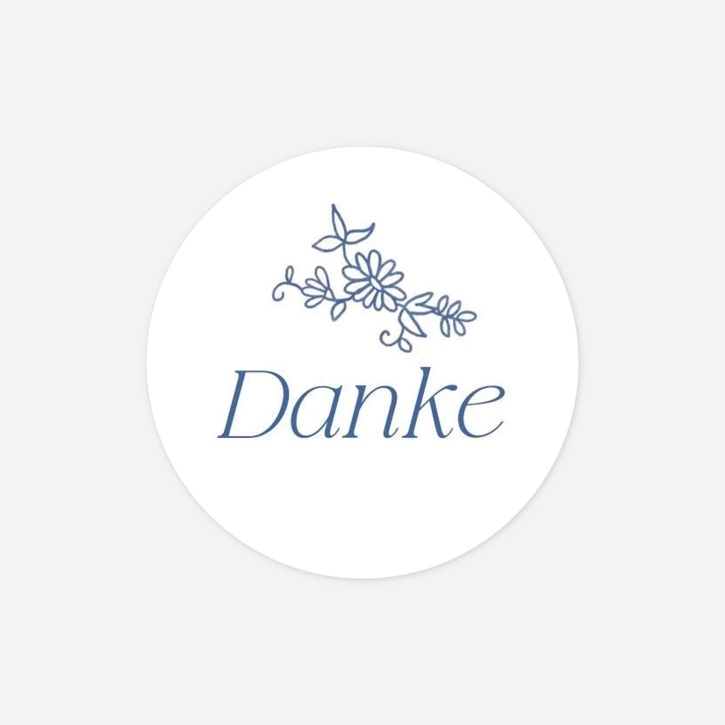 Geschenkaufkleber Hochzeit Florale Eleganz