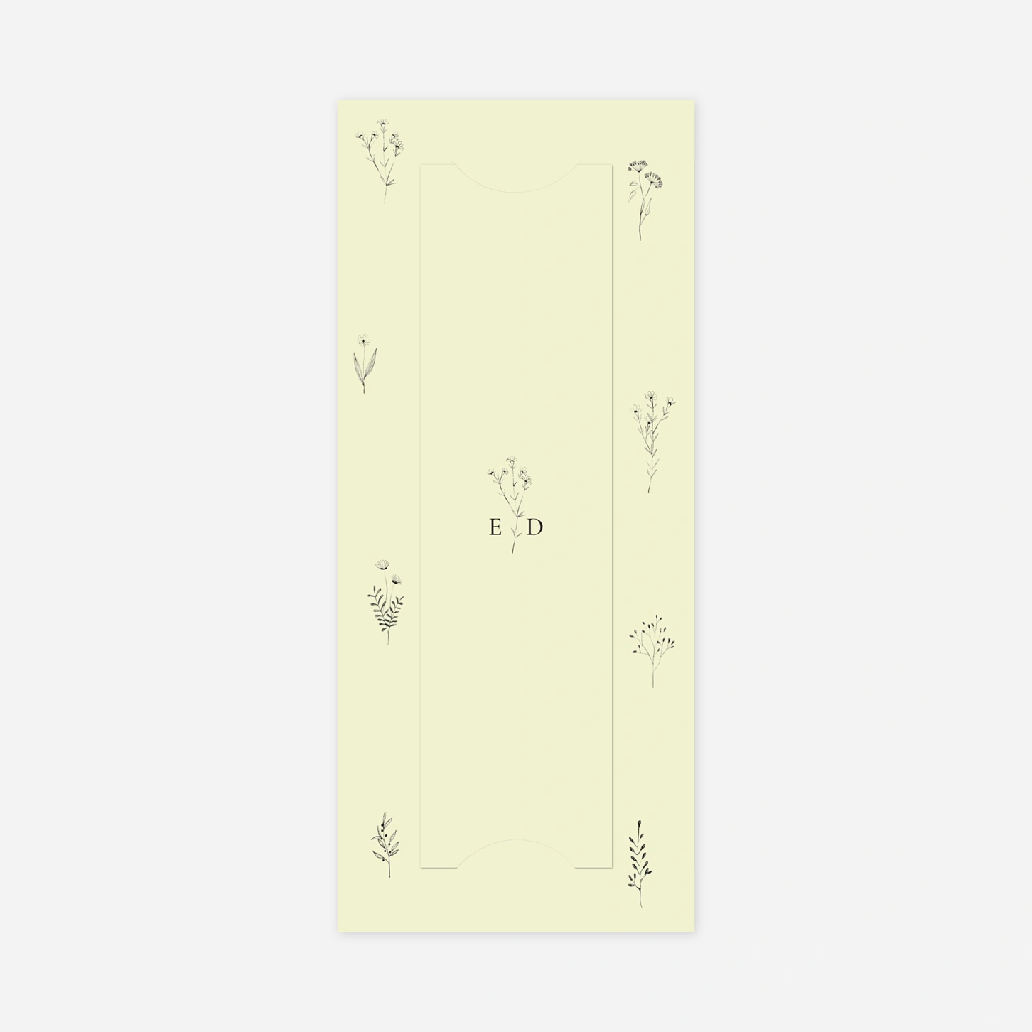 Geburtskarte Floral Minimal