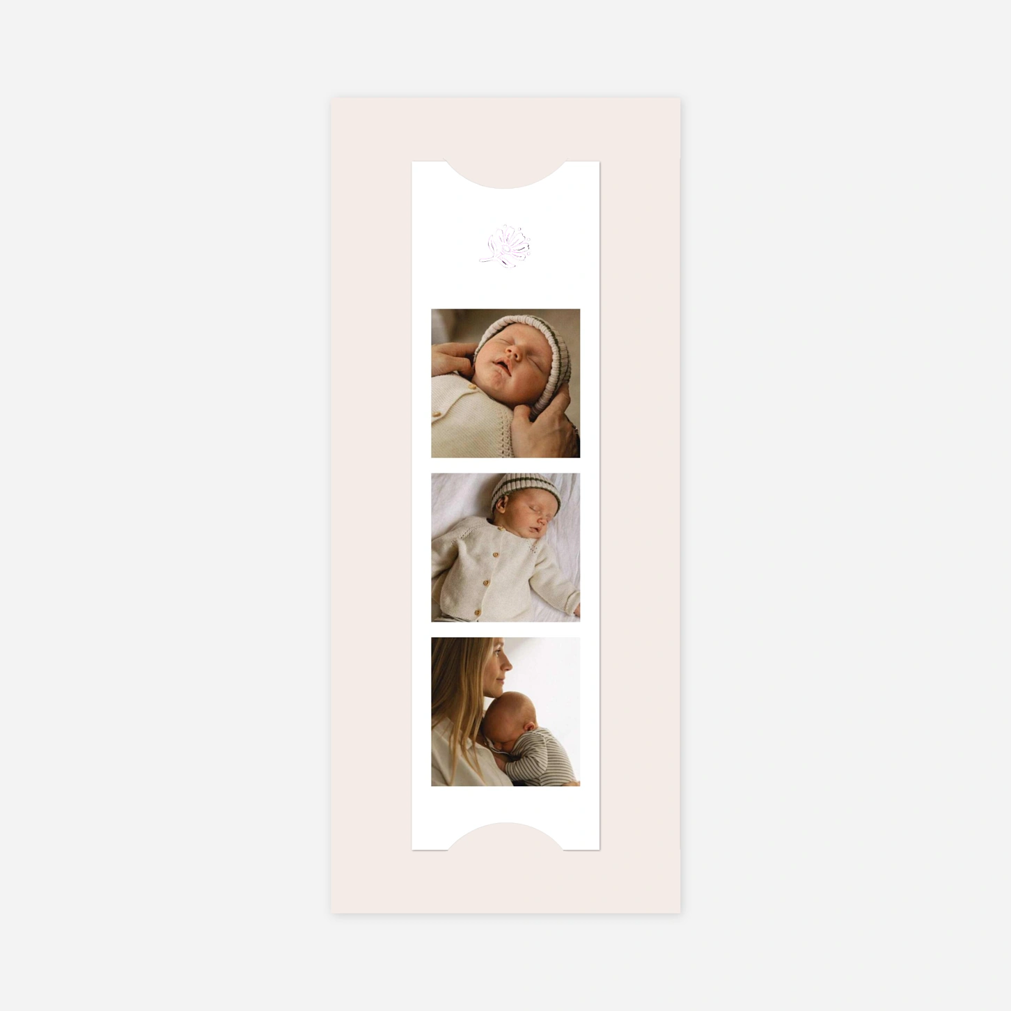 Geburtskarte Fleur minimale
