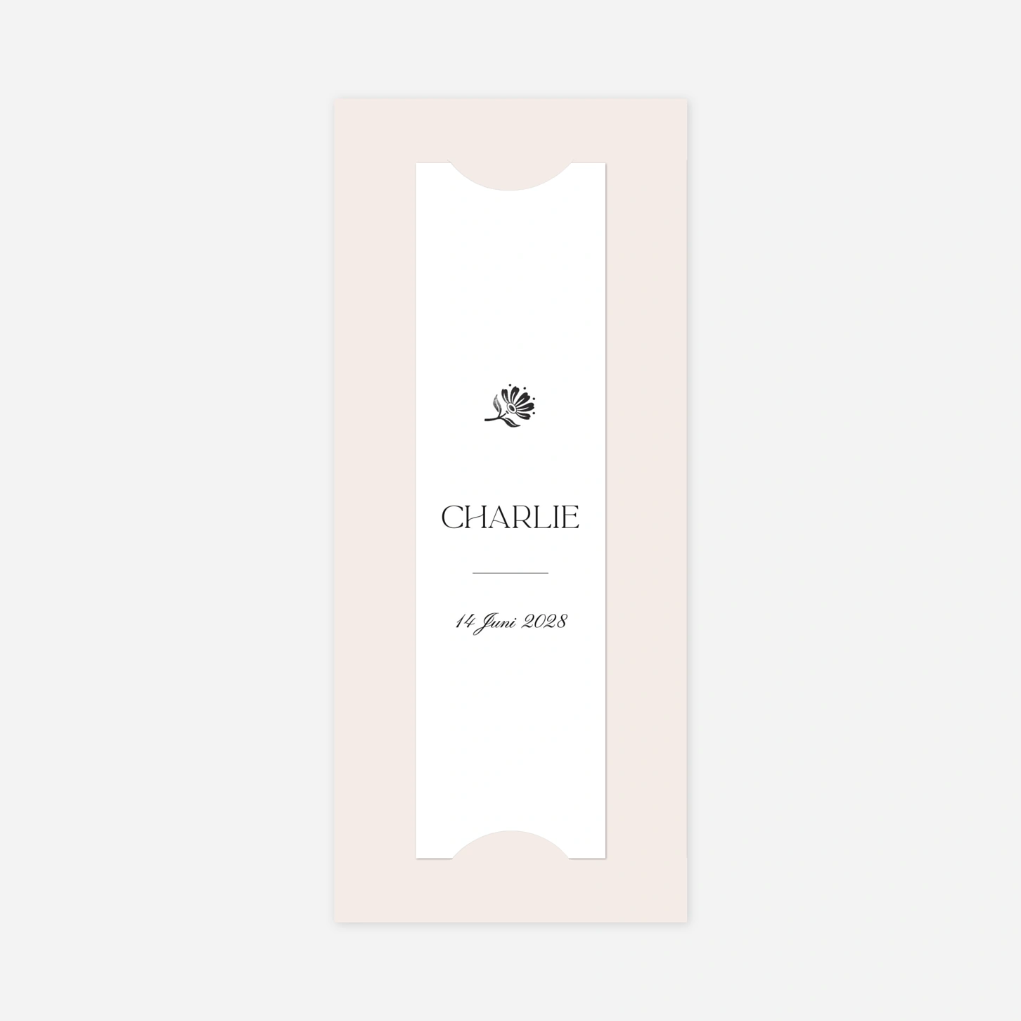 Geburtskarte Fleur minimale
