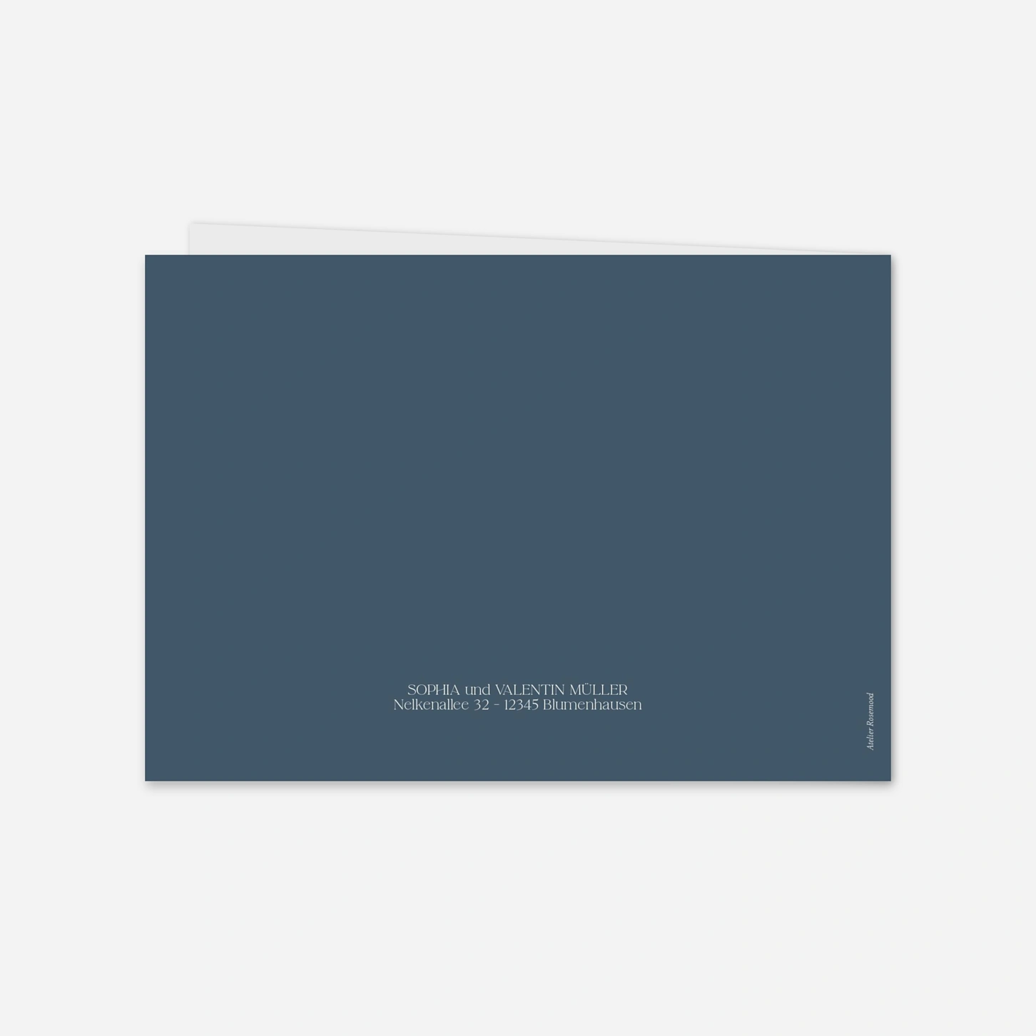 Dankeskarte Hochzeit Fleur minimale