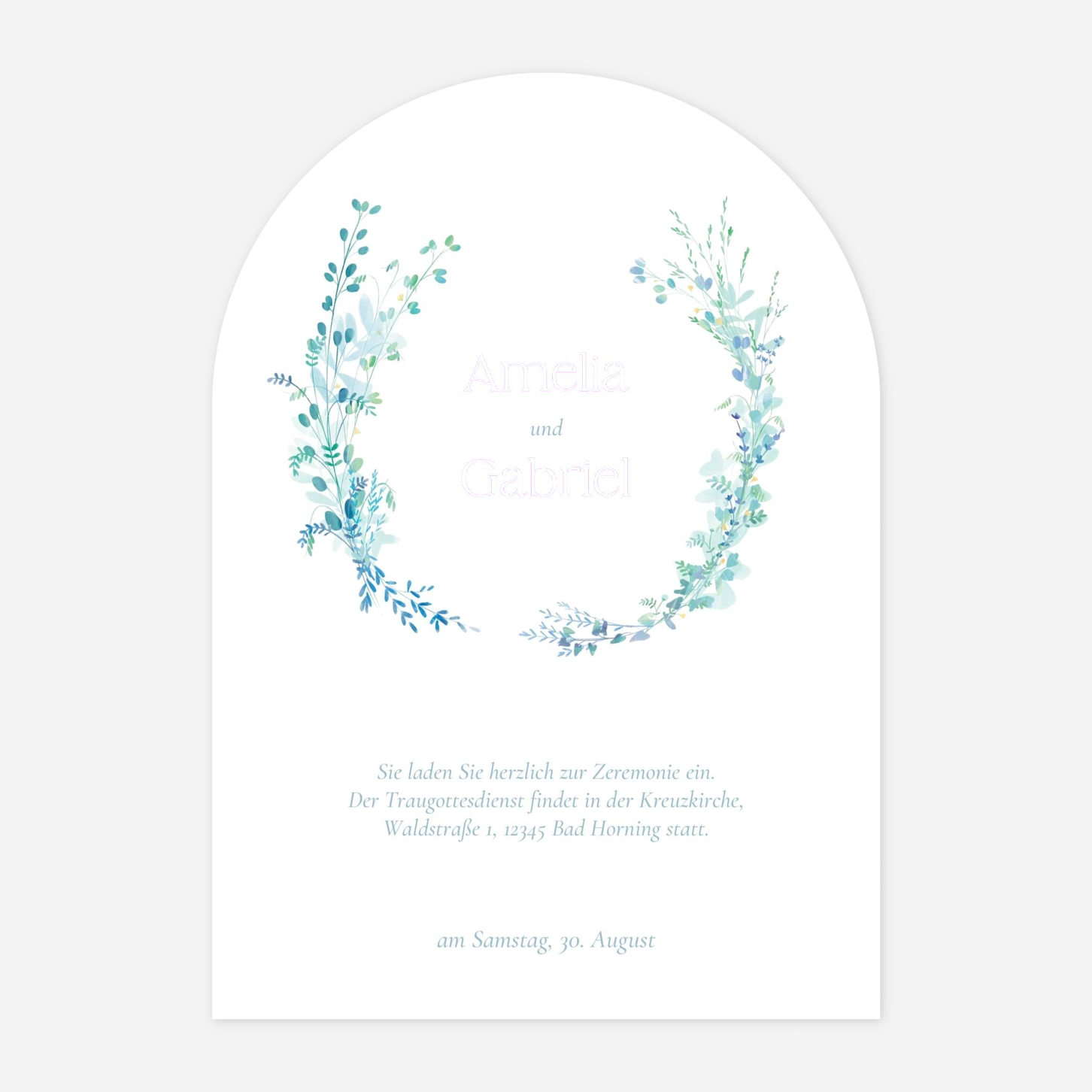 Hochzeitseinladung Floronne