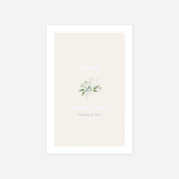 Florales Portrait