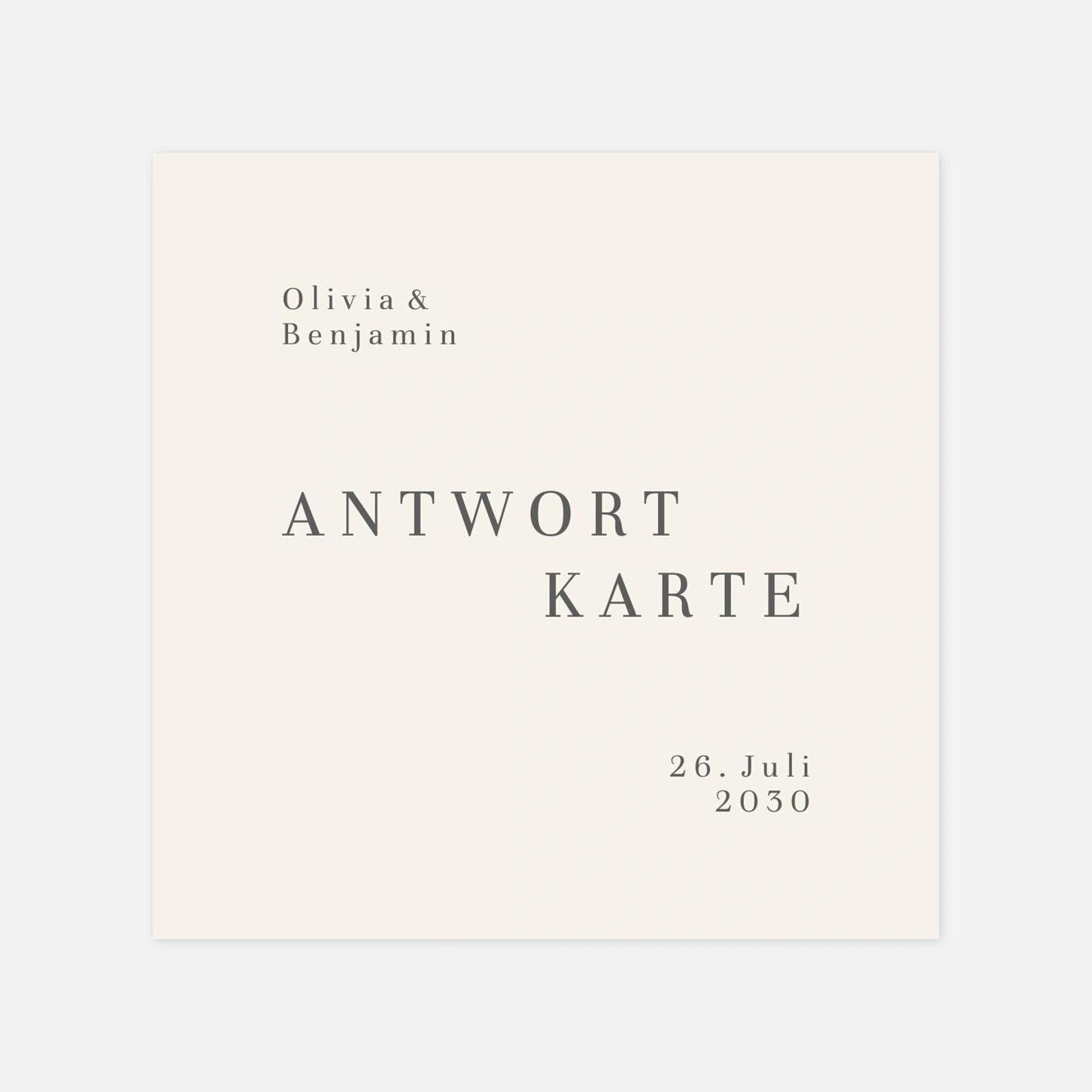 Antwortkarte Hochzeit Floral sigilism