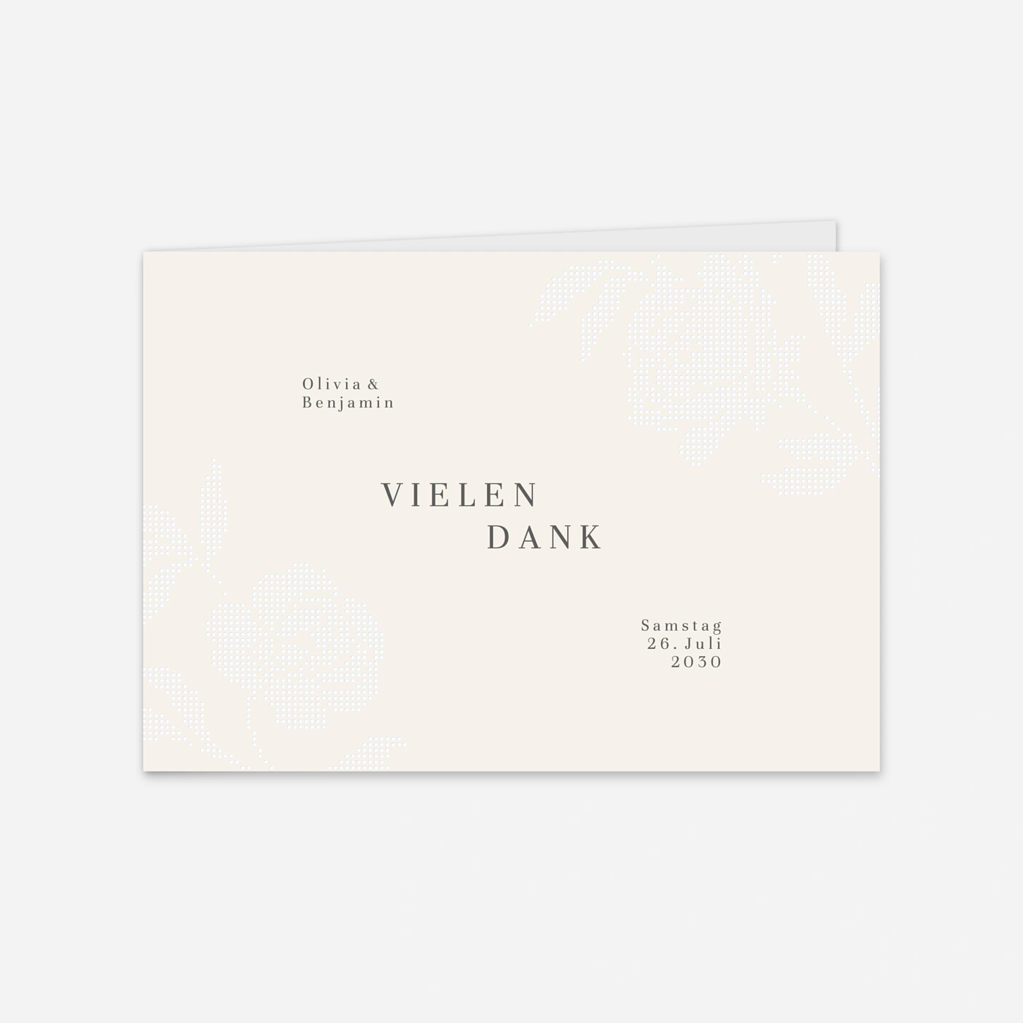 Dankeskarte Hochzeit Floral sigilism