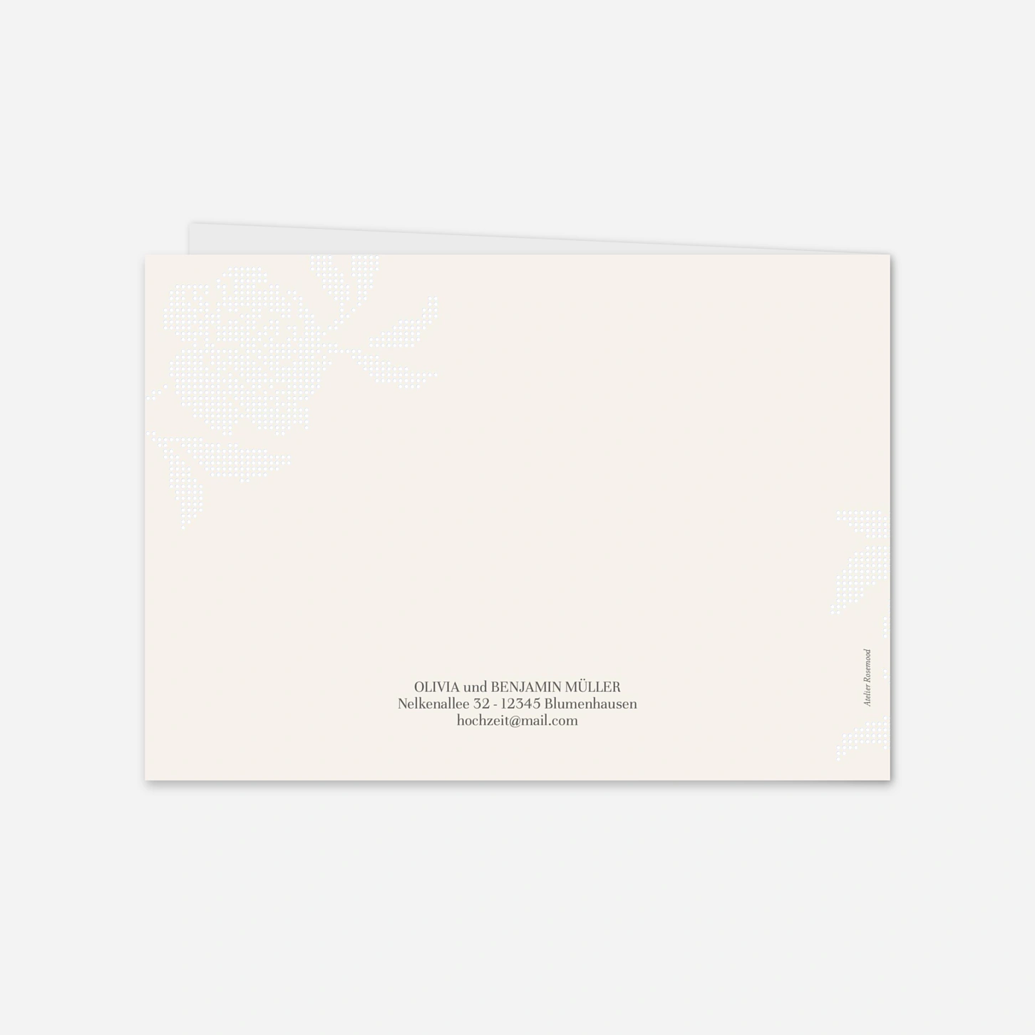 Dankeskarte Hochzeit Floral sigilism