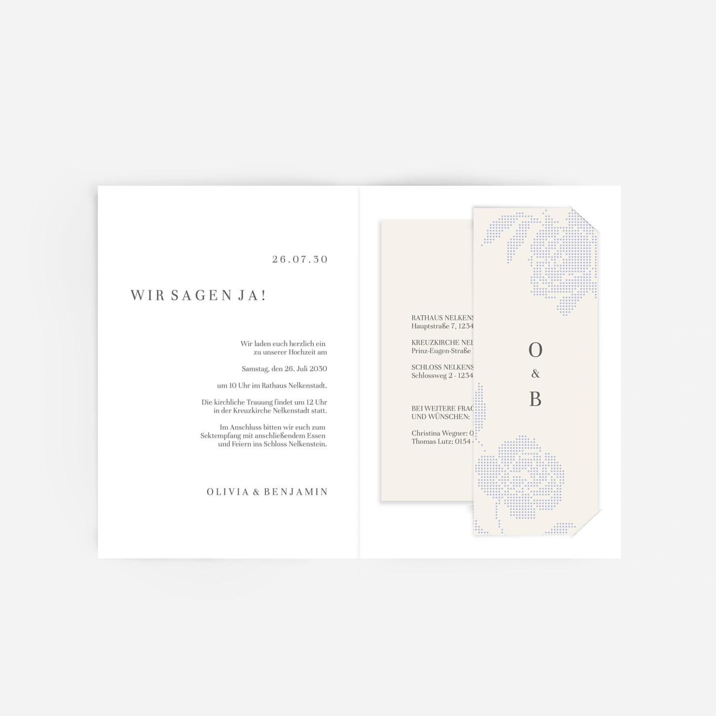 Hochzeitseinladung Floral sigilism