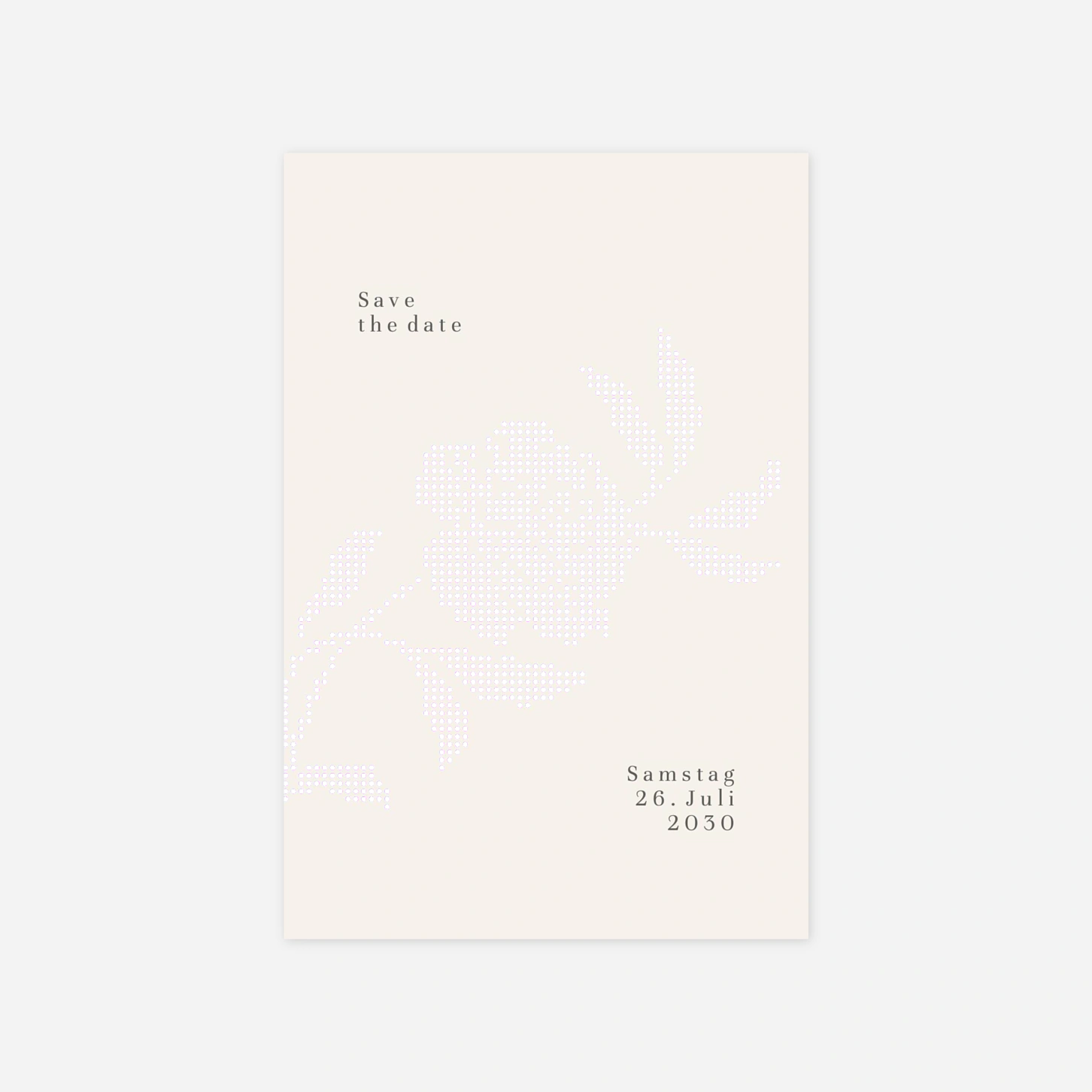 Save-the-Date Karte Floral sigilism