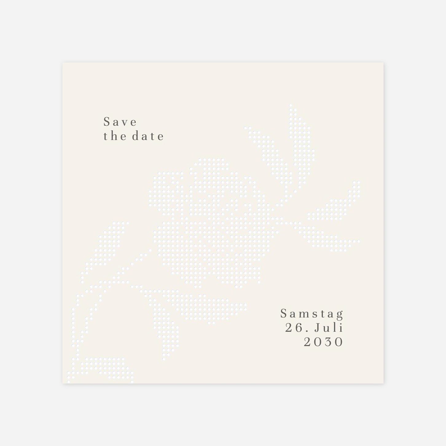 Save-the-Date Karte Floral sigilism