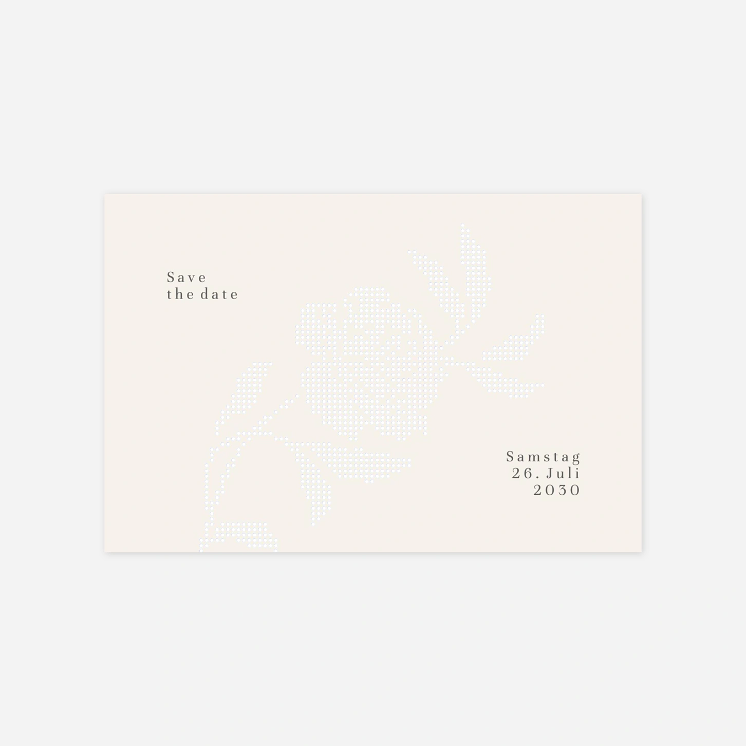 Save-the-Date Karte Floral sigilism