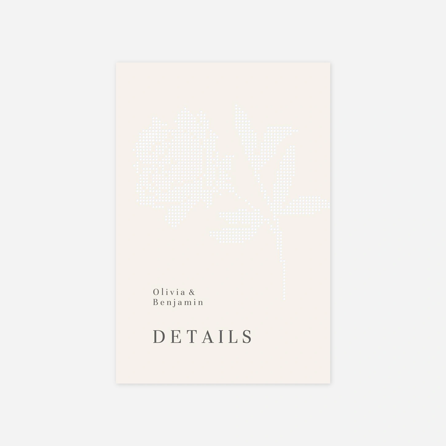Hochzeit Mini-Einladungskarte Floral sigilism