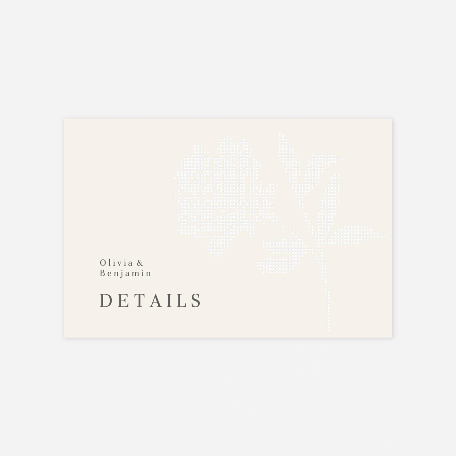 Hochzeit Mini-Einladungskarte Floral sigilism