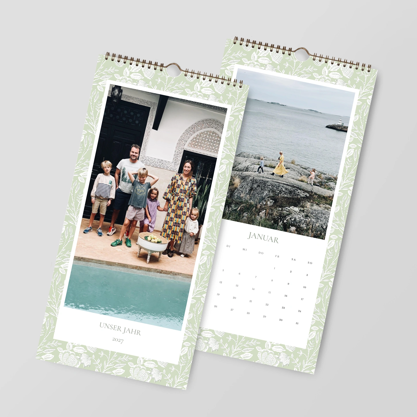 Wandkalender personalisierbare Felder Floral Moments