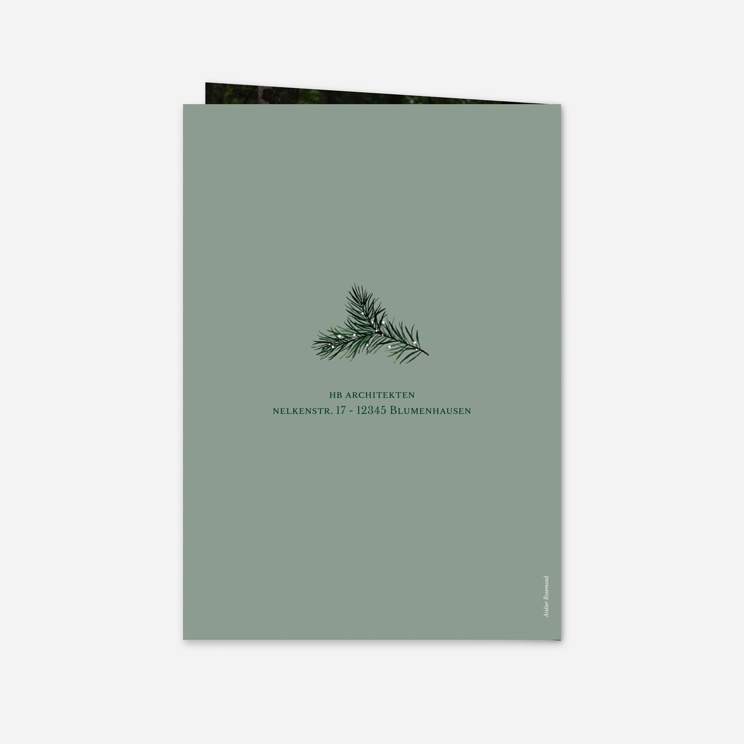 Geschäftliche Weihnachtskarte Froher Festglanz