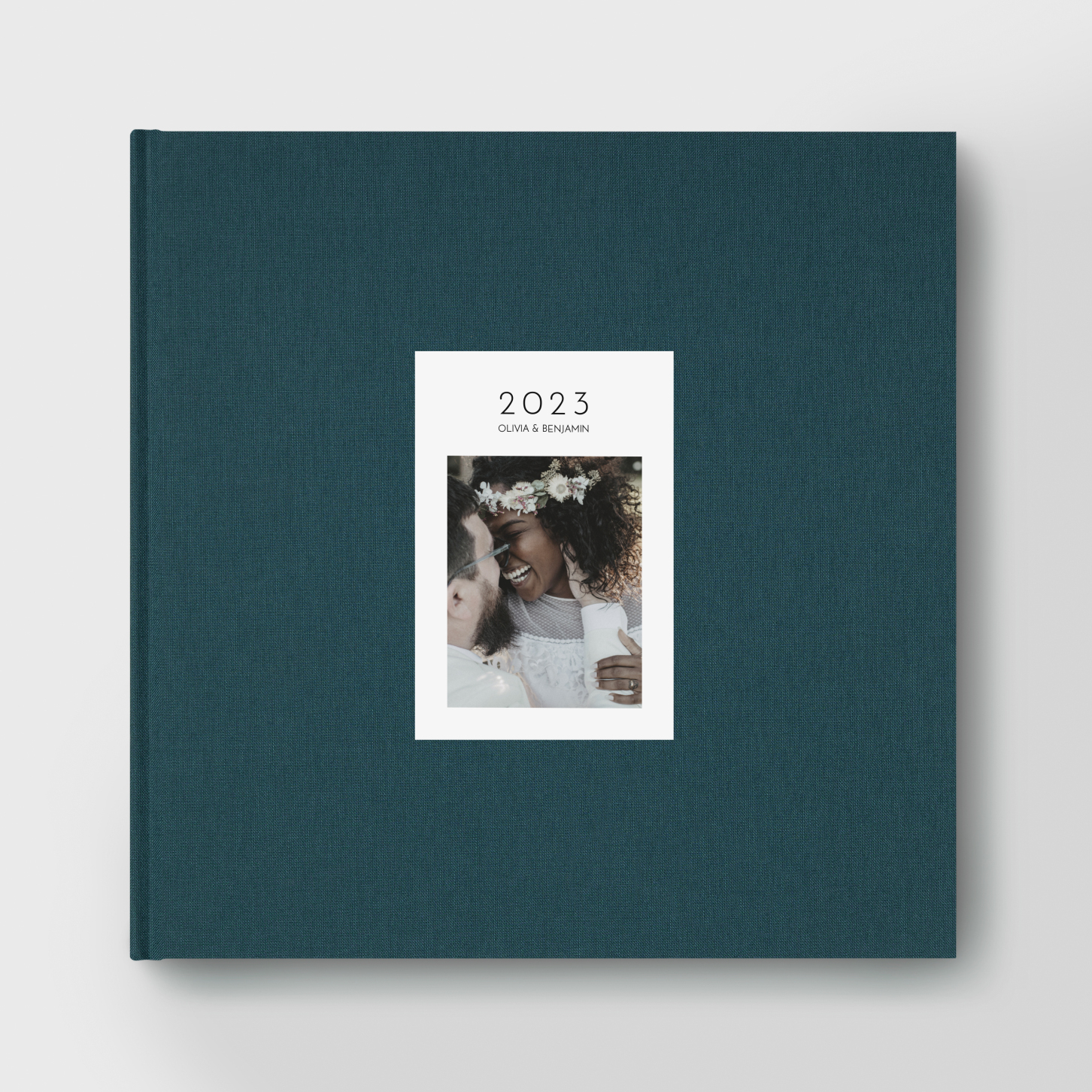 Fotobuch mit Stoffeinband Fotoprägung