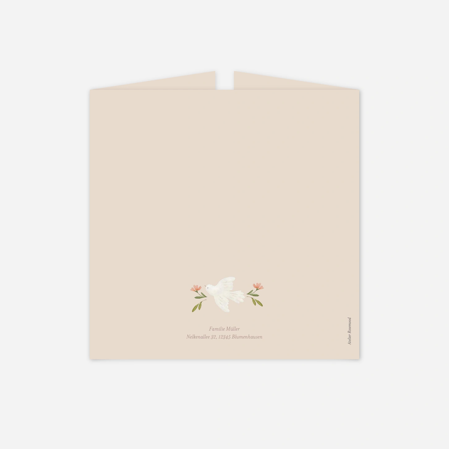 Taufeinladung Frühlingstaube