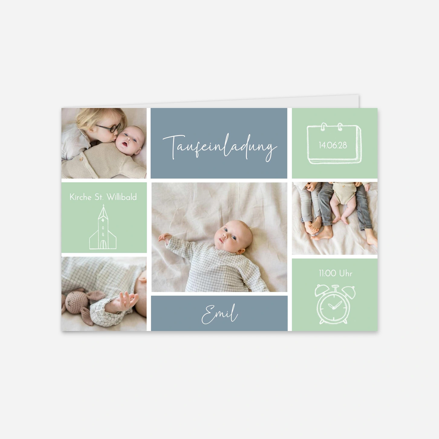 Taufeinladung Himmelslicht