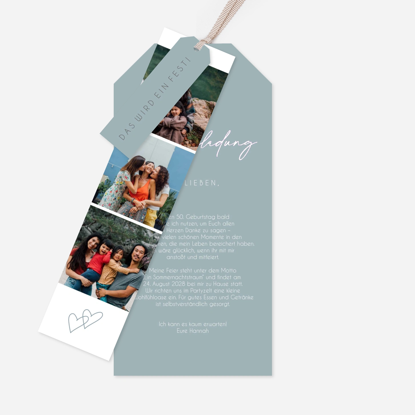 Geburtstagseinladung Herzensfeier