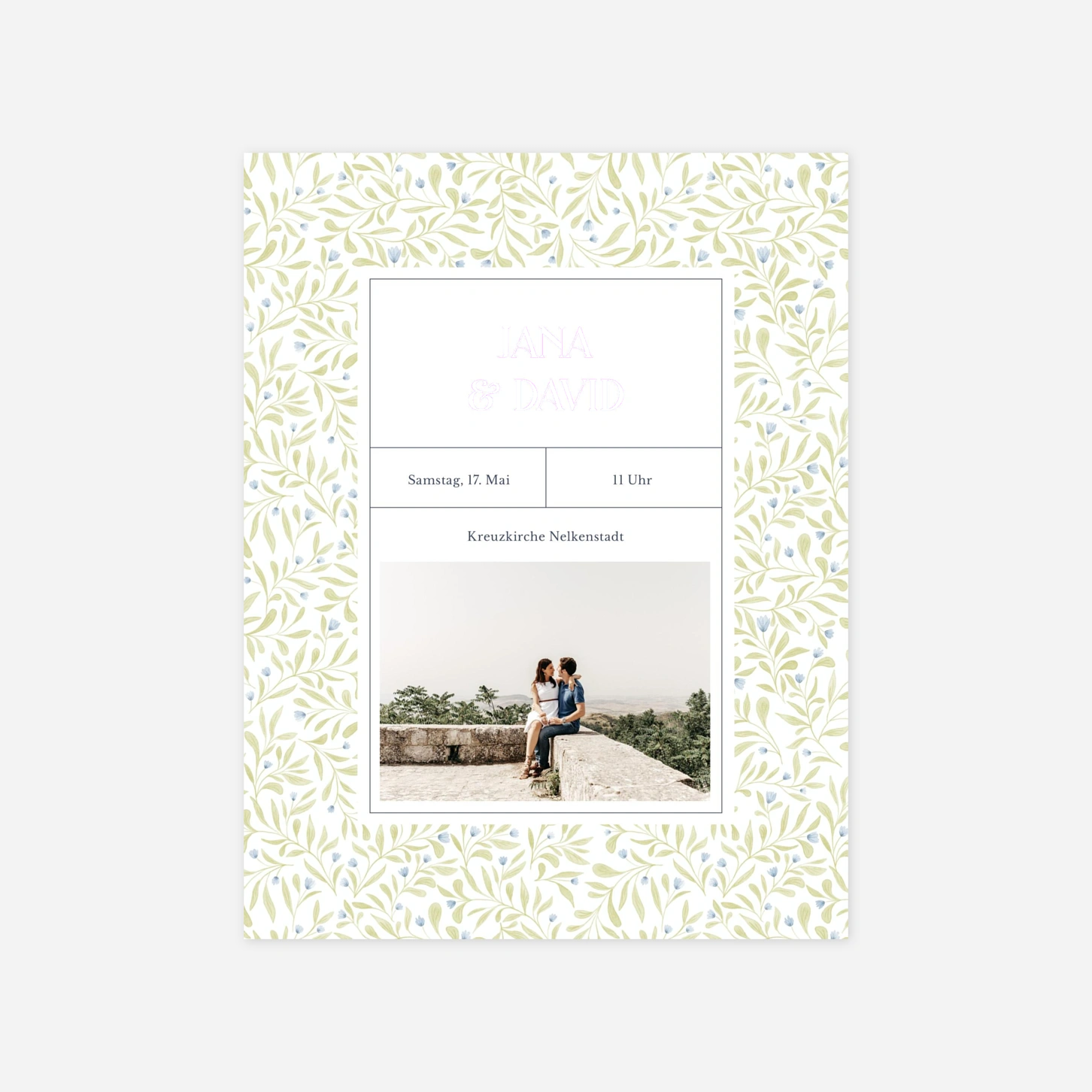 Hochzeitseinladung Garten der Liebe