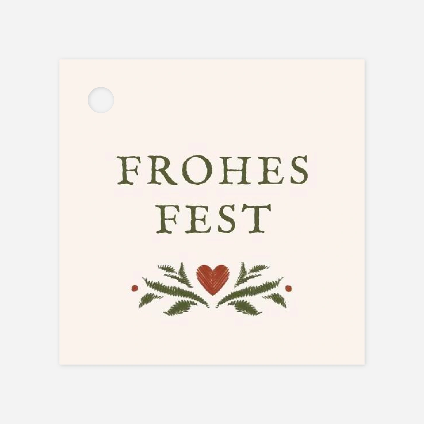 Geschenkeanhänger Gestickte Grüße