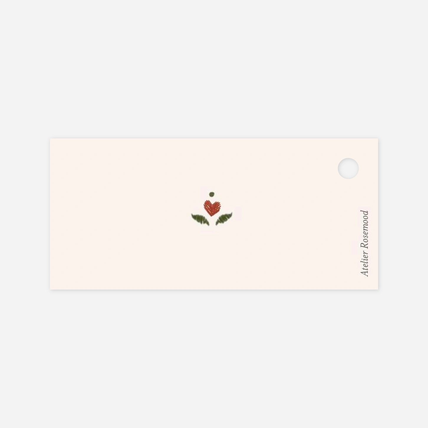 Geschenkeanhänger Gestickte Grüße