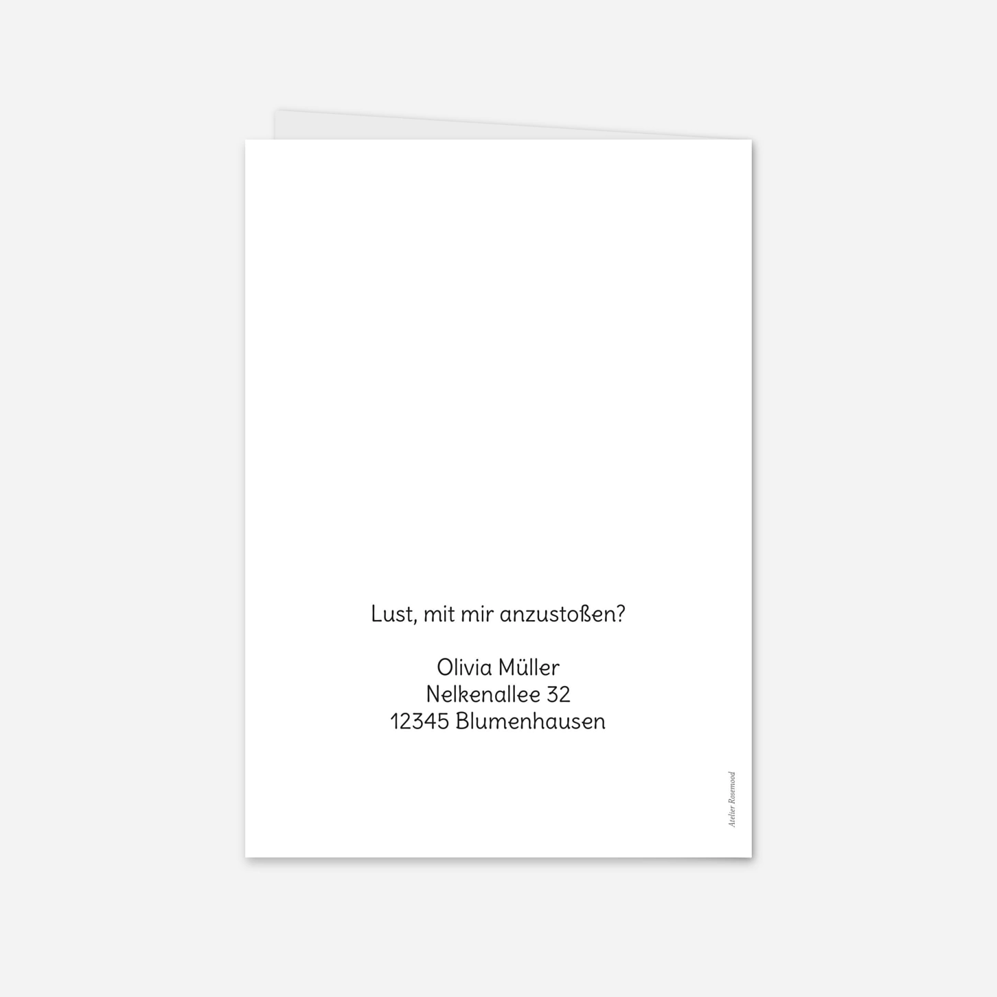 Geburtstagseinladung Weinpoesie