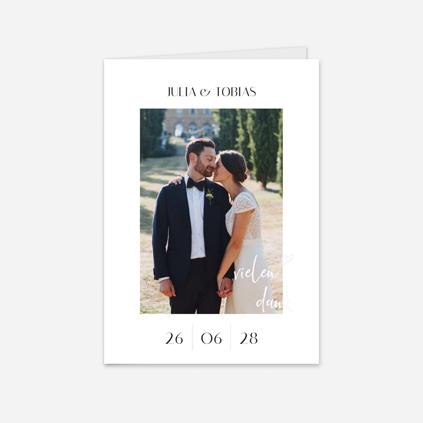 Dankeskarte Hochzeit Grateful Hearts