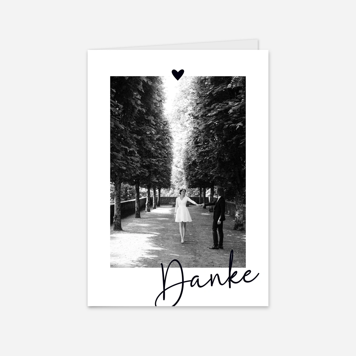 Dankeskarte Hochzeit Herzklang