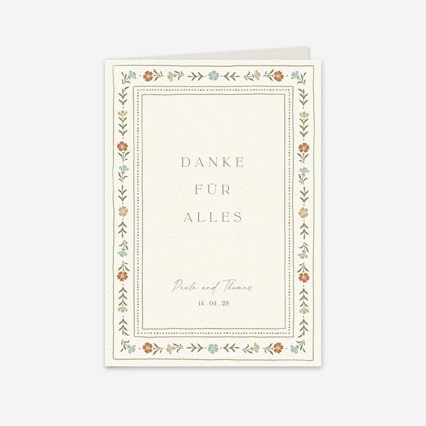 Dankeskarte Hochzeit Im Grünen