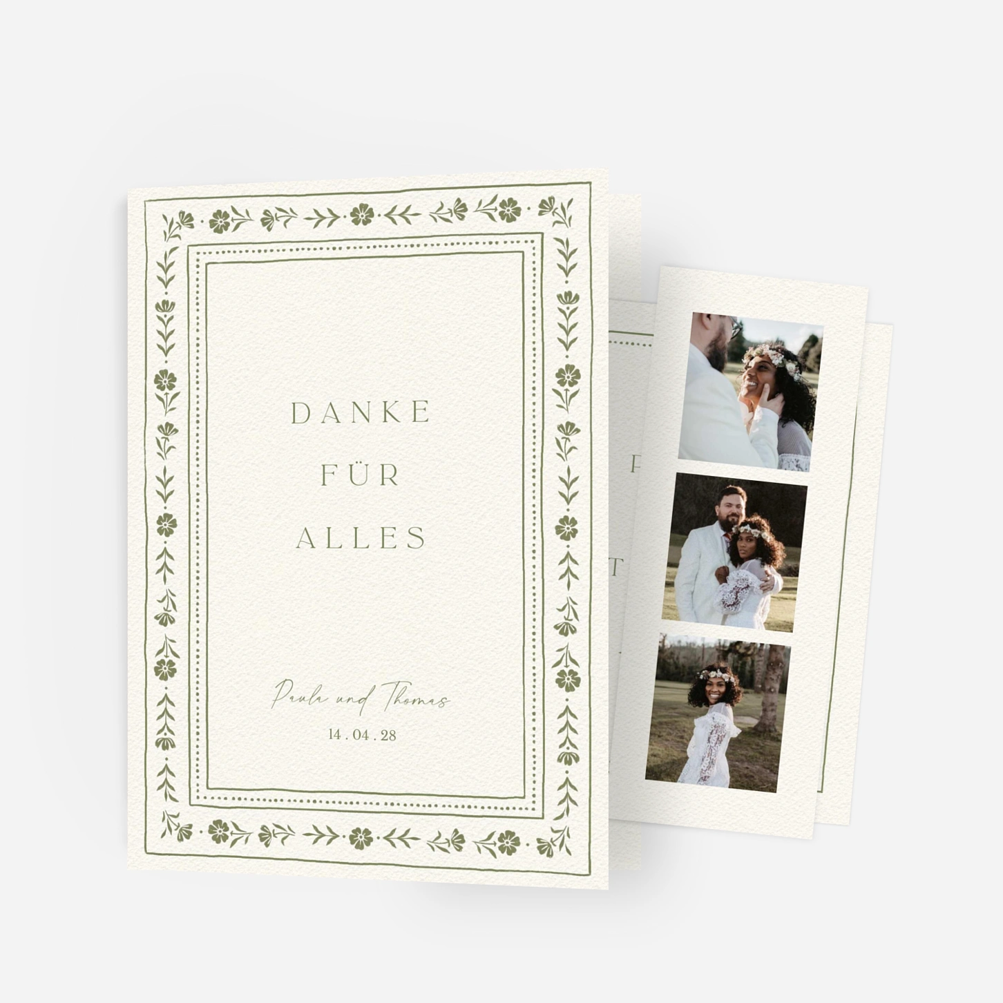 Dankeskarte Hochzeit Im Grünen