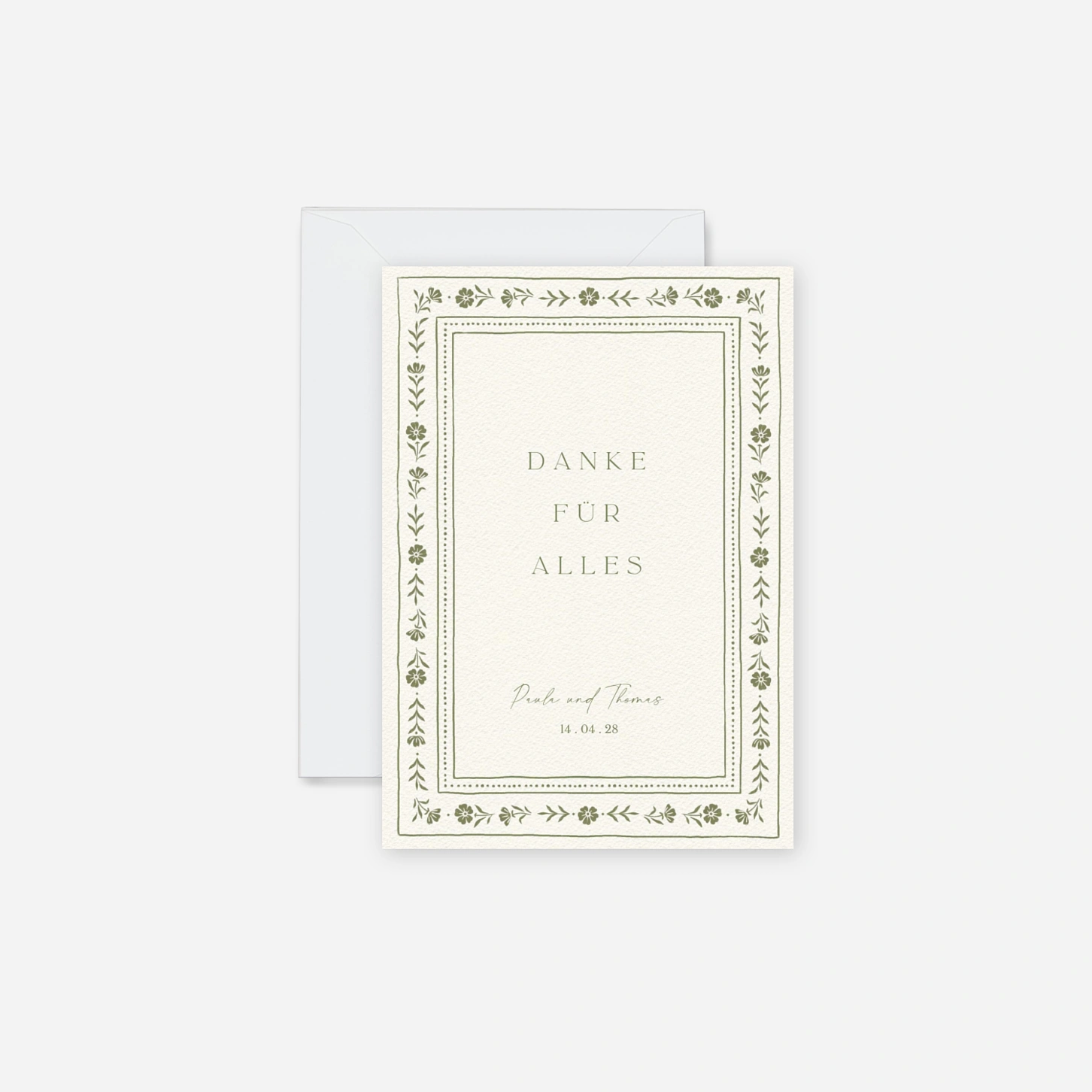 Dankeskarte Hochzeit Im Grünen