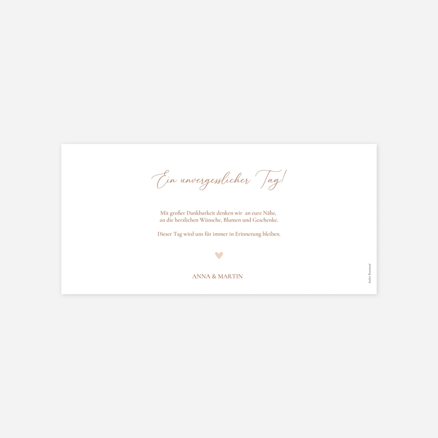 Dankeskarte Hochzeit In Harmonie