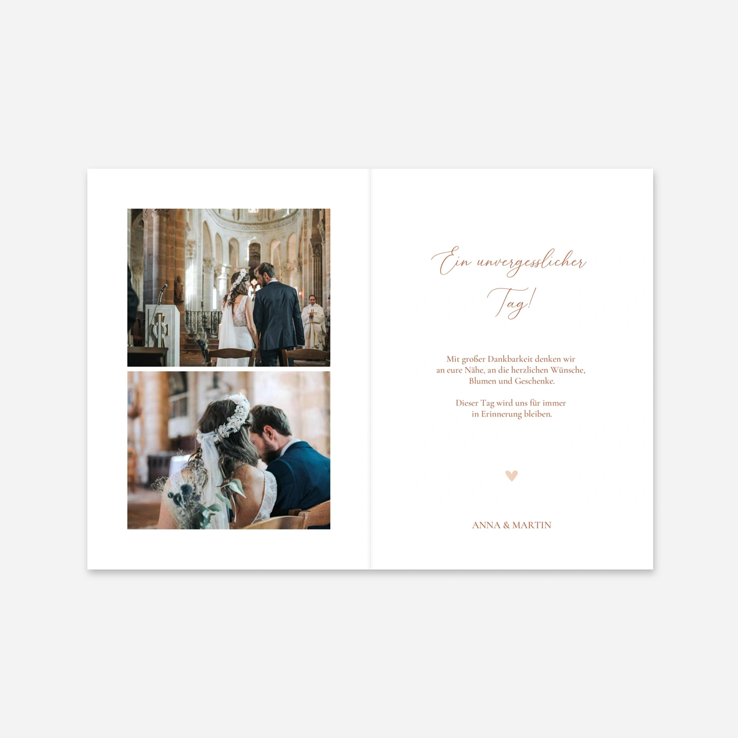 Dankeskarte Hochzeit In Harmonie