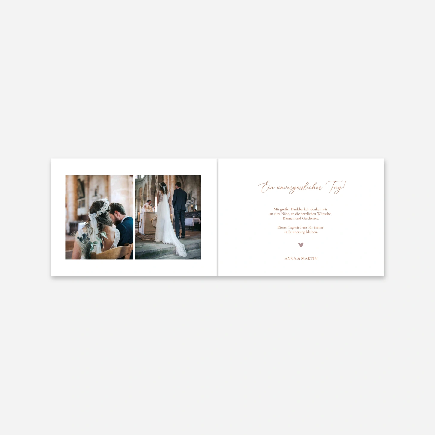 Dankeskarte Hochzeit In Harmonie