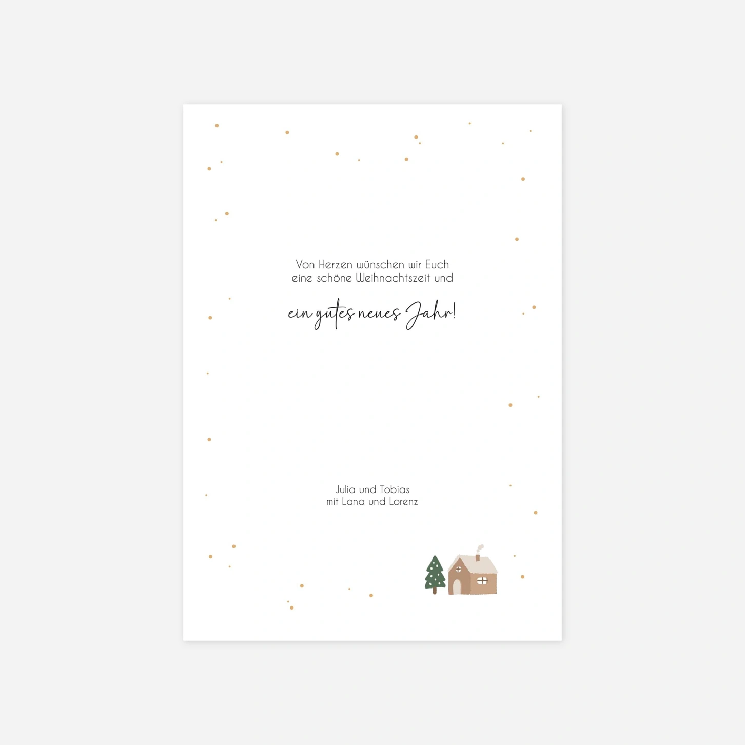 Weihnachtskarte Joyful Pattern