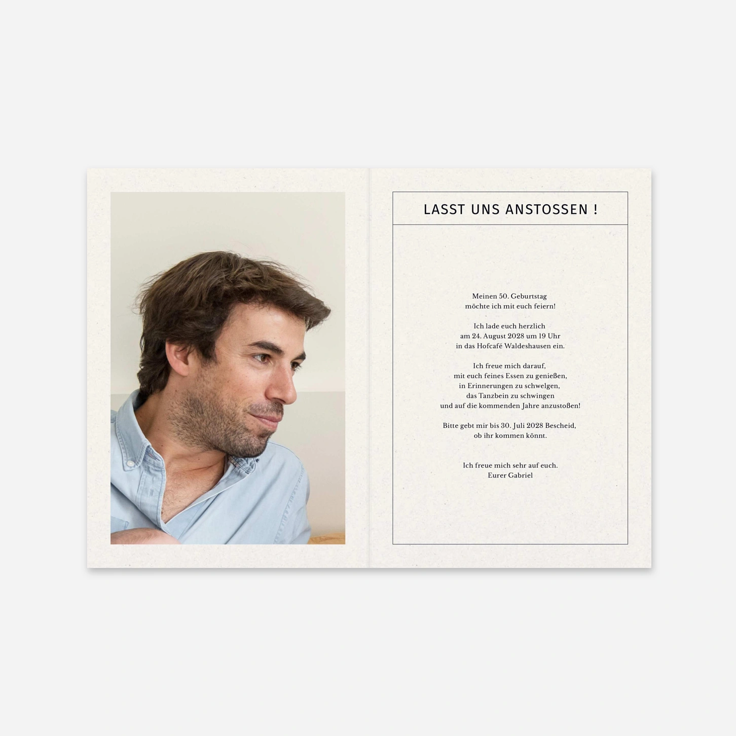 Geburtstagseinladung Torte