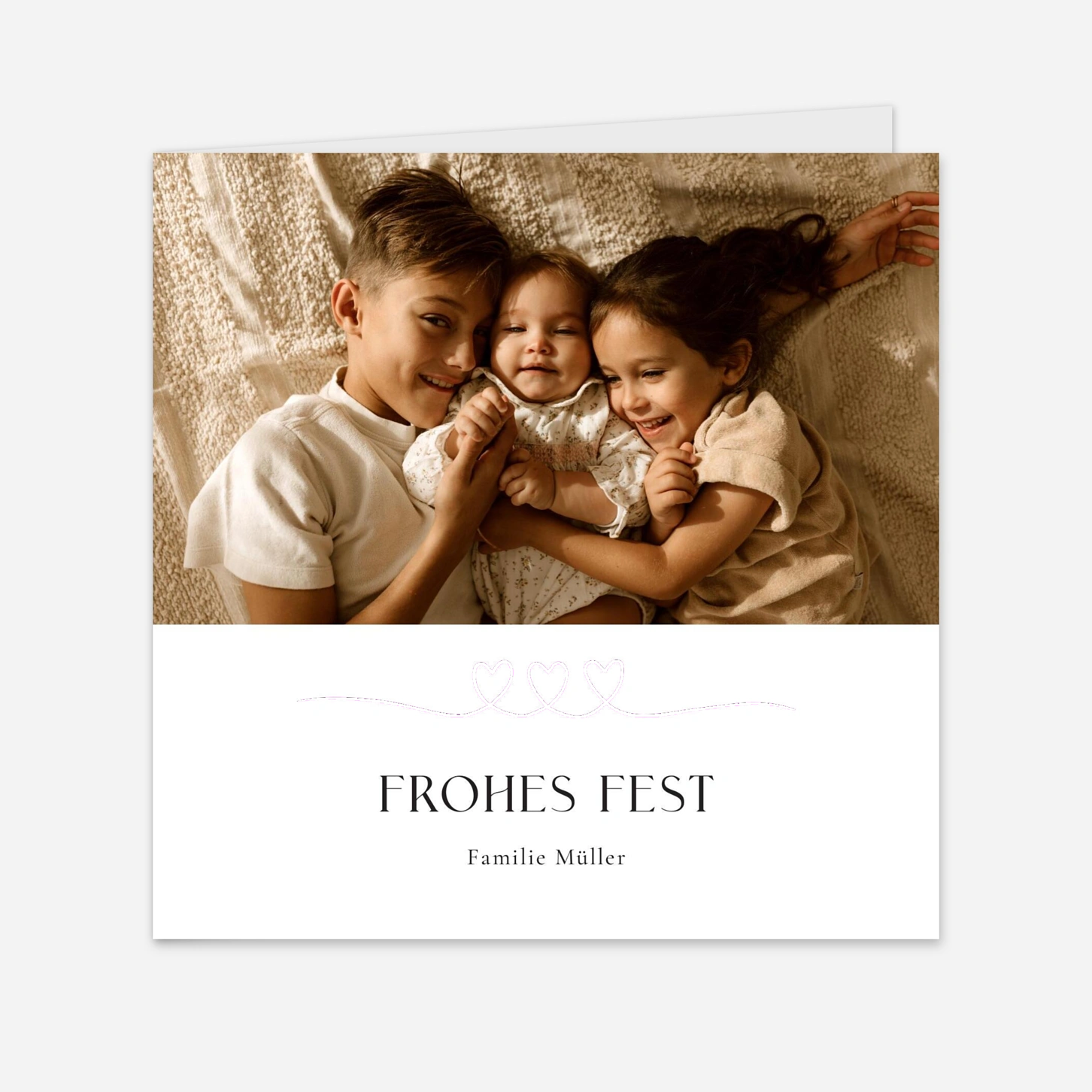 Weihnachtskarte Kleiner Herzschlag